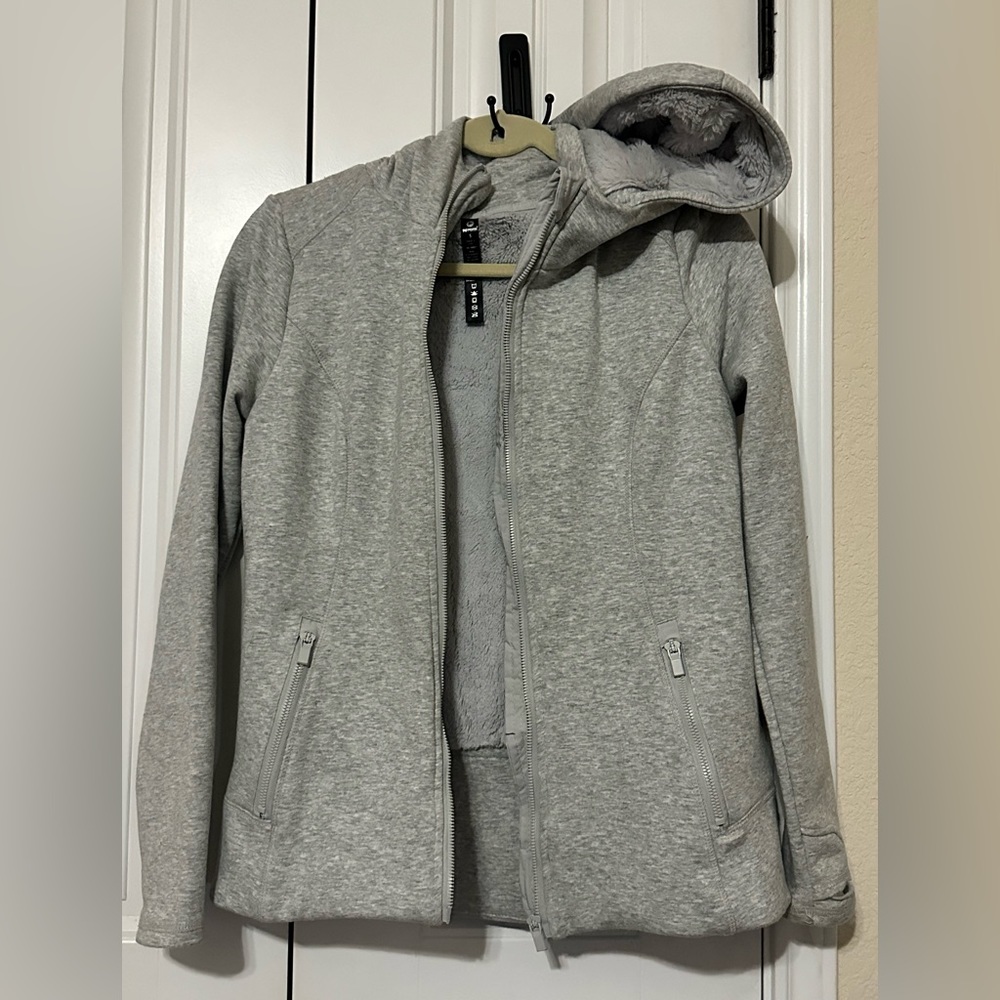 90 Degrees Sherpa Lined Zip Up Hoodie Size Small